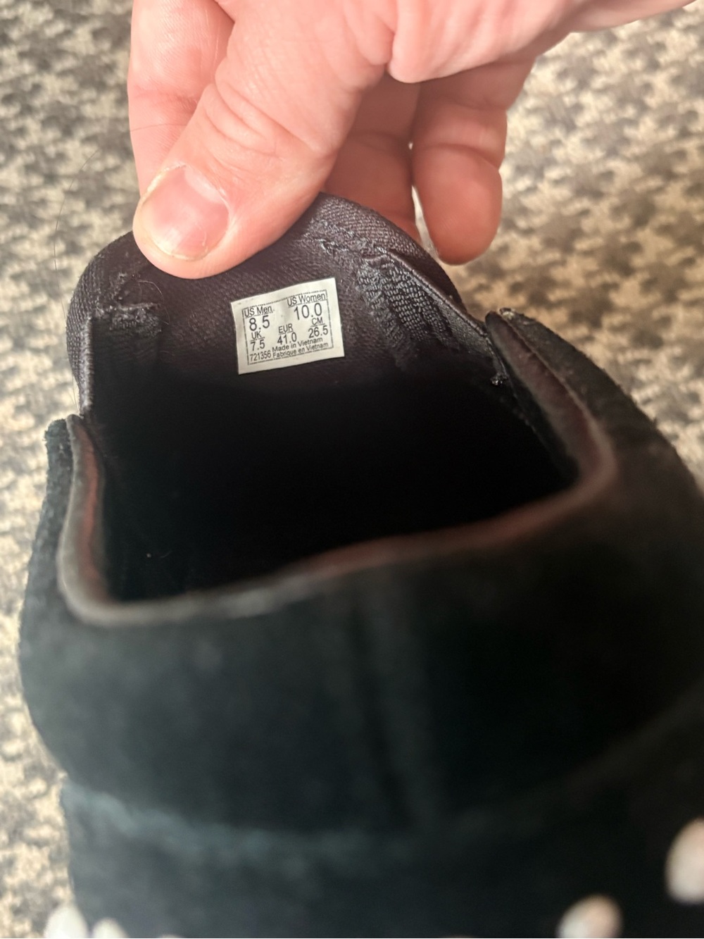 Vans Black Suede Casual Shoes